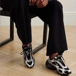 Black and Silver Sneakers